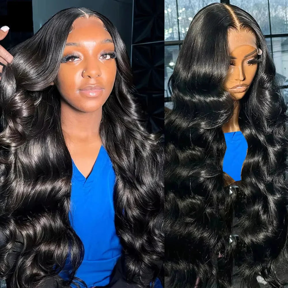 Mossily 30 40 Inch Body Wave 13x4 13x6 HD Lace Front Wig Pre Plucked Water Wave Lace Frontal Wig 100% Human Hair Wigs For Women - Dragonbeast