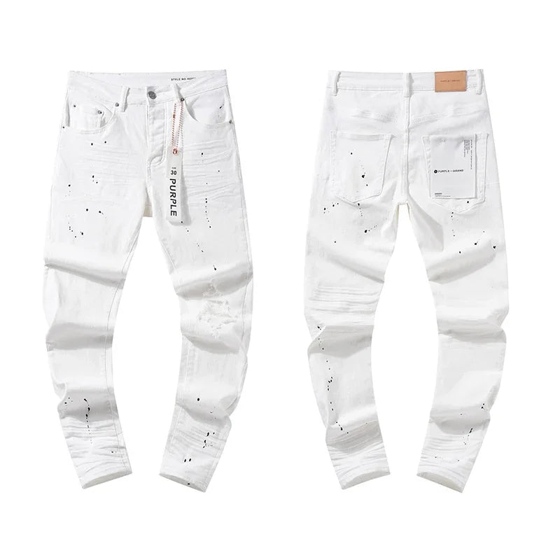 Washed Pants Vintage 2025 Arrival Jeans Casual White High Quality Simple Trousers Street Men Woman