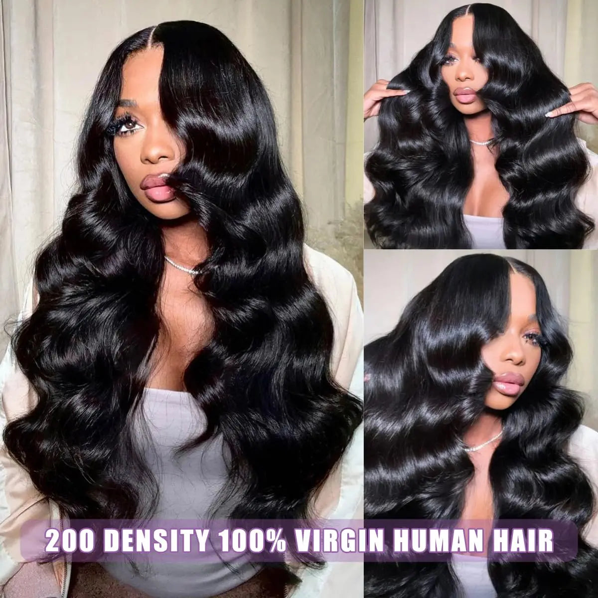 Body Wave 30 Inch 13X4 HD Lace Front 100% Raw Natural Black Wig PrePlucked 13x6 Lace Frontal Brazilian Human Hair Wigs For Women