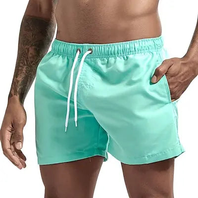 Swim Trunks Swim Shorts for Men Quick Dry Board Shorts Bathing Suit Breathable Drawstring With Pockets for Surfing Beach Summer - Dragonbeast