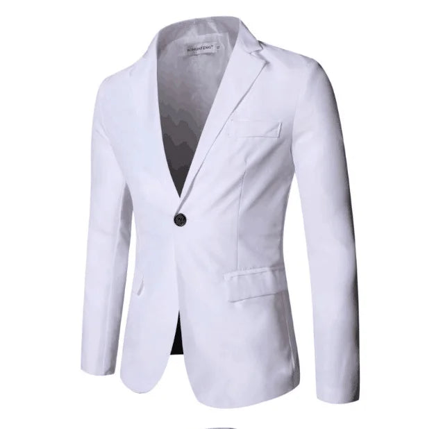 Suits Men Two Piece Sets Pant Set Blazer Turn Down Collar Full Sleeve Slim Fit Tight Waist Coat Long Pants Solid Wedding