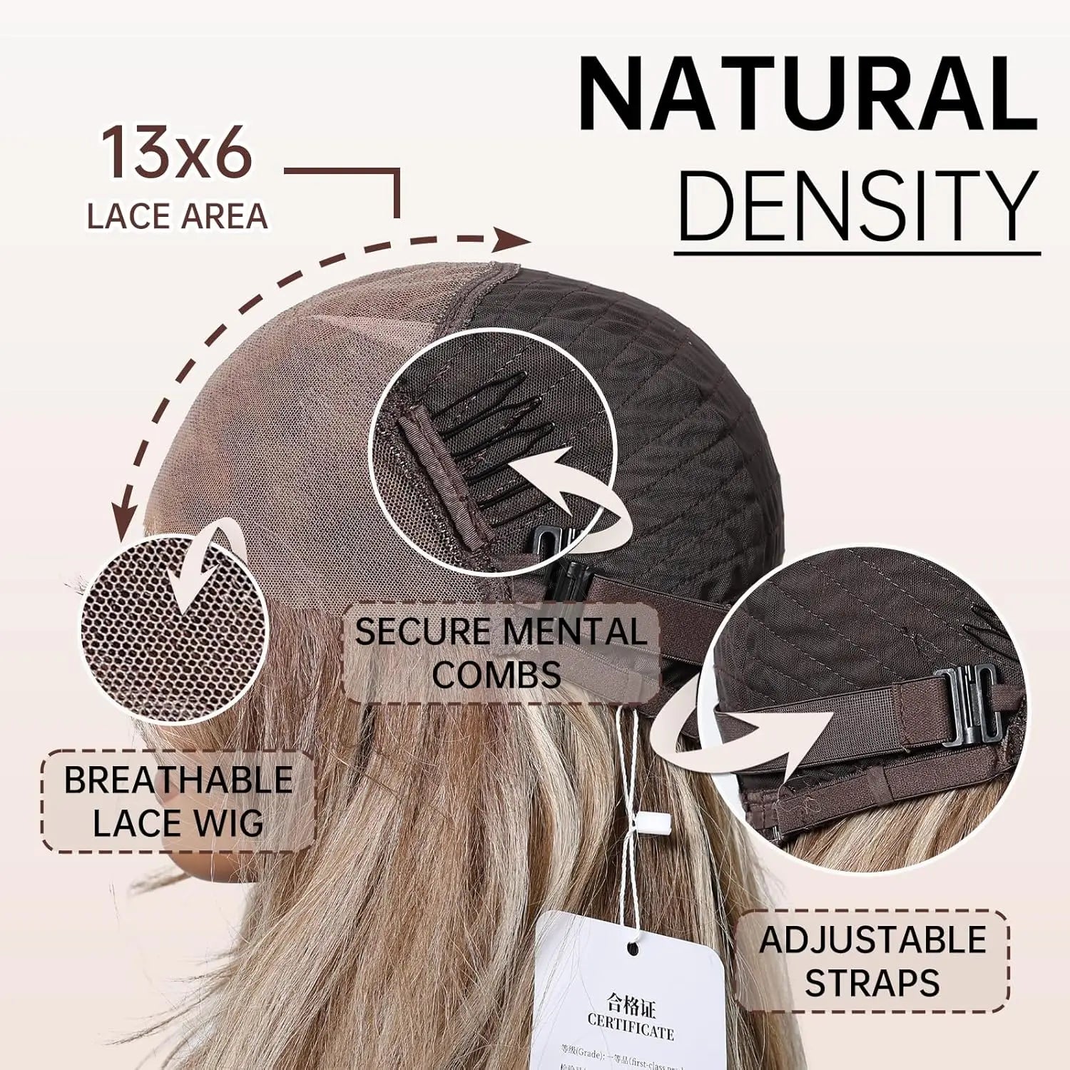 DWY Ash Brown Highlight Synthetic Lace Front Wig 13×6 Body Wave Pre Plucked Lace Wig for Women Wear and Go 28inch Wigs for Daily - Dragonbeast