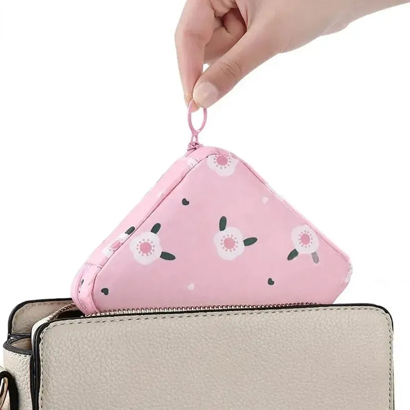 Women Sanitary Napkin Tampon Storage Bag Portable Waterproof Organizer Pouch Cartoon Pattern Sanitary Napkin Bag - Dragonbeast