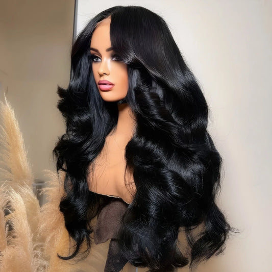 Body Wave 30 Inch 13X4 HD Lace Front 100% Raw Natural Black Wig PrePlucked 13x6 Lace Frontal Brazilian Human Hair Wigs For Women