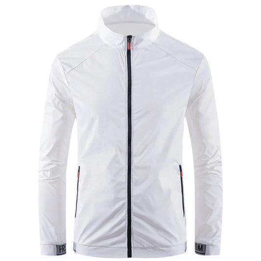 Mens Ice Silk Breathable Coat Thin Sun Protective Jacket Outdoor Sports Coat Windbreaker Waterproof Jacket For Men Ropa Barata