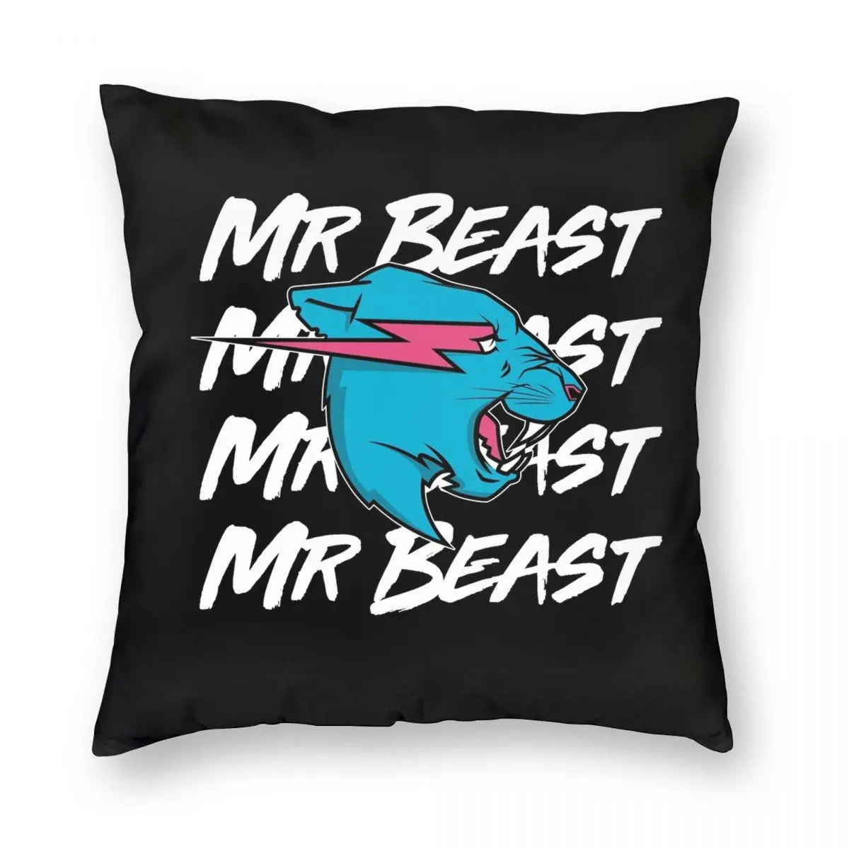 Mr Gaming Beast Game Square Pillowcase Polyester Linen Velvet Creative Zip Decor Pillow Case Home Cushion Case - Dragonbeast