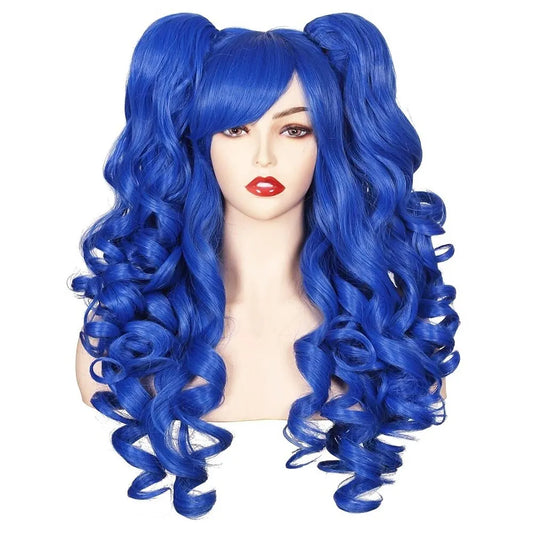 HAIRJOY Synthetic Hair  Long Curly Cosplay Wig with 2 Ponytails Wig Halloween Wig for Party - Dragonbeast