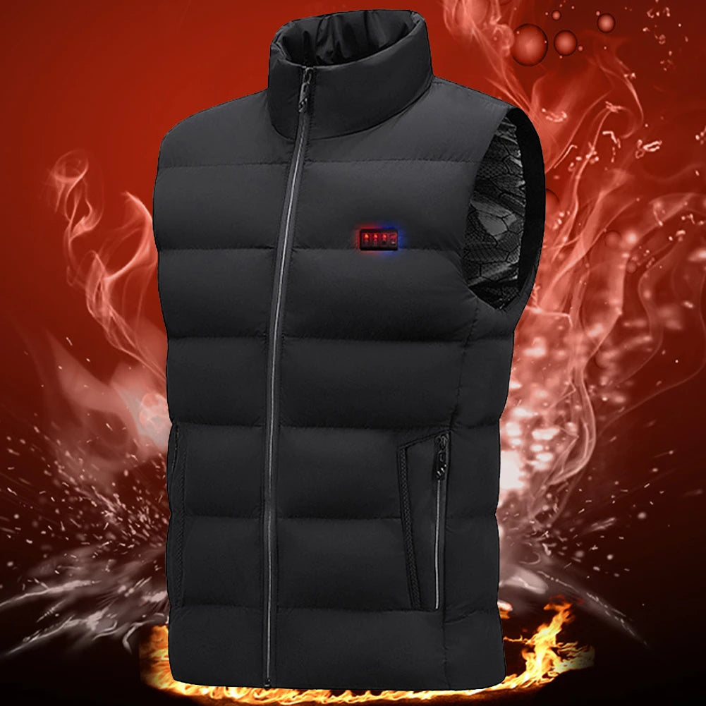 23 Heated Vest Zones Electric Heated Jackets Men Women Sportswear Heated Coat Graphene Heat Coat USB Heating Jacket For Camping - Dragonbeast