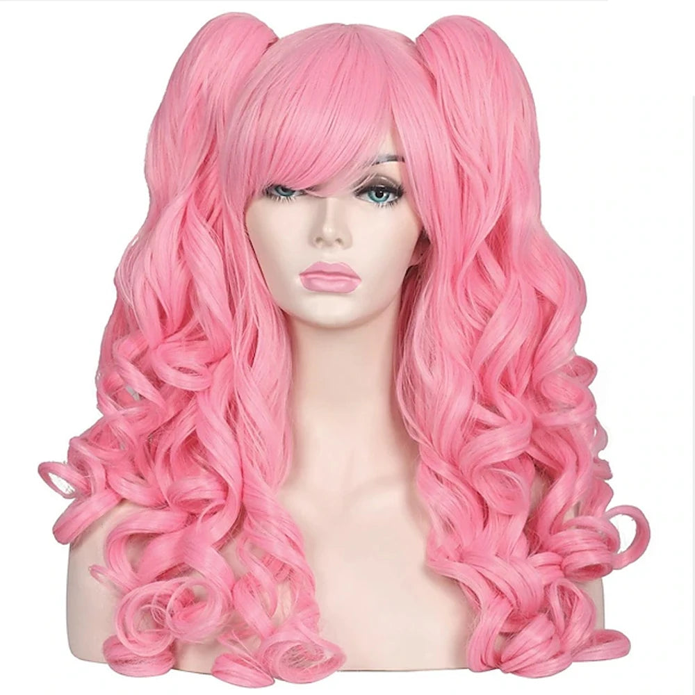 HAIRJOY Synthetic Hair  Long Curly Cosplay Wig with 2 Ponytails Wig Halloween Wig for Party - Dragonbeast