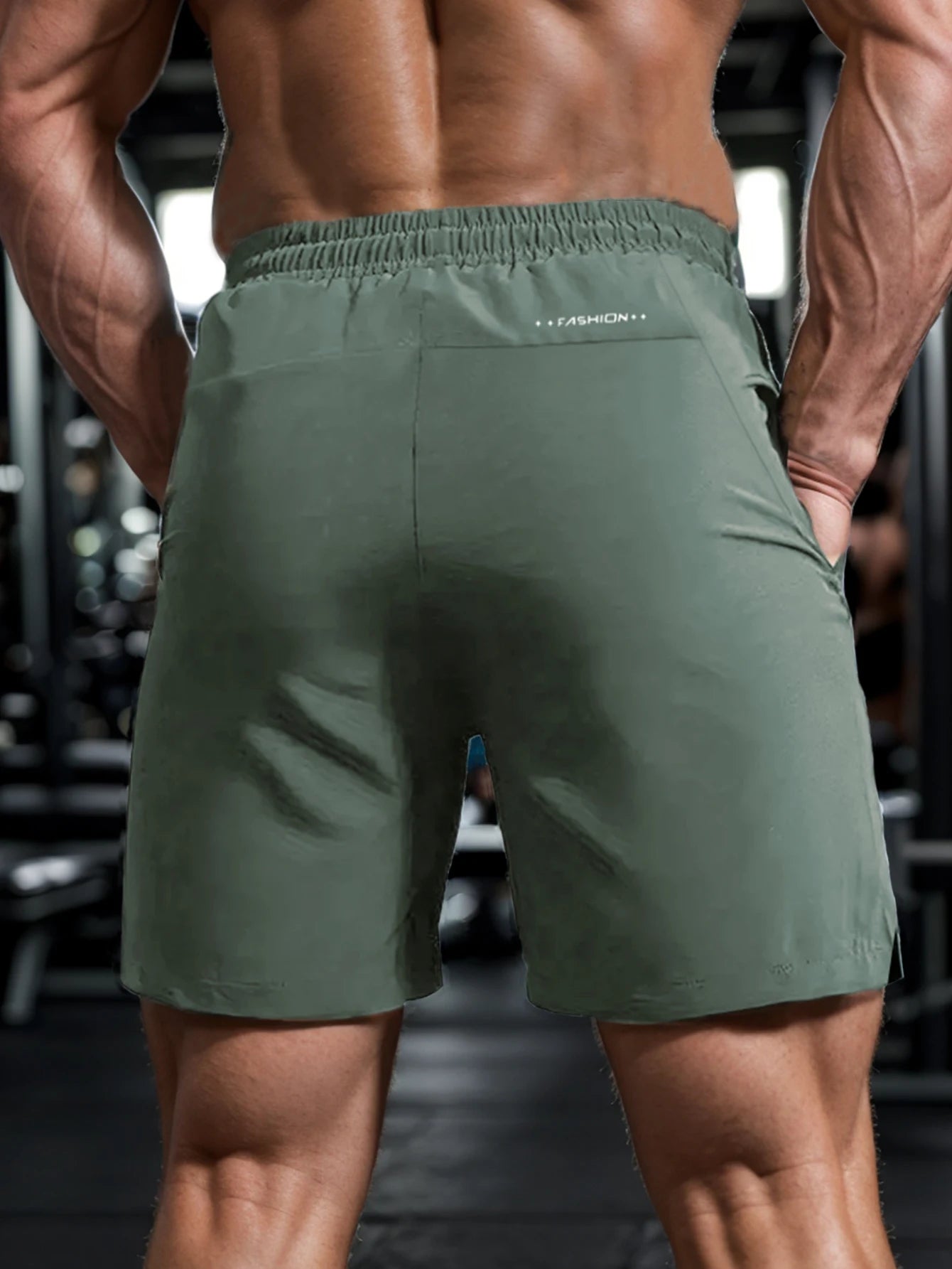 Men's Quick Drying Active Shorts with Zipper Pockets and Drawstring Waist - Dragonbeast