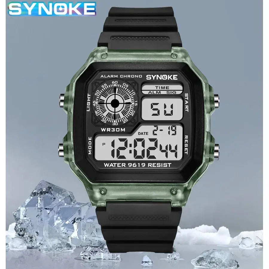 SYNOKE Digital Watches Men Sports Luminous Multifunction Waterproof Women Wristwatch Outdoor and Running Student Seven Lights - Dragonbeast