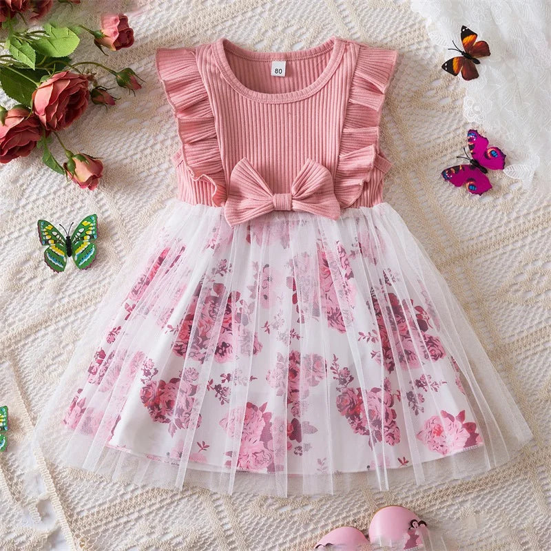 Toddler 12M-5Y Girl Lace Wedding Party Dress Kids Baby Tulle Birthday Princess Tutu Prom Child Christmas New Year Party Costume - Dragonbeast