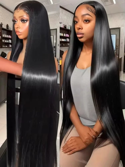 30 Inch Bone Straight Lace Front Wigs Human Hair 13x6 250 Density Hd Lace Frontal Wig 13x4 Brazilian Hair Pre Plucked For Women - Dragonbeast