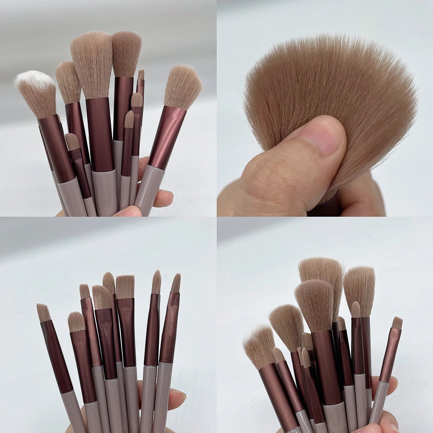 13 PCS Makeup Brushes Set Eye Shadow Foundation Women Cosmetic Brush Eyeshadow Blush Beauty Soft Make Up Tools Bag - Dragonbeast