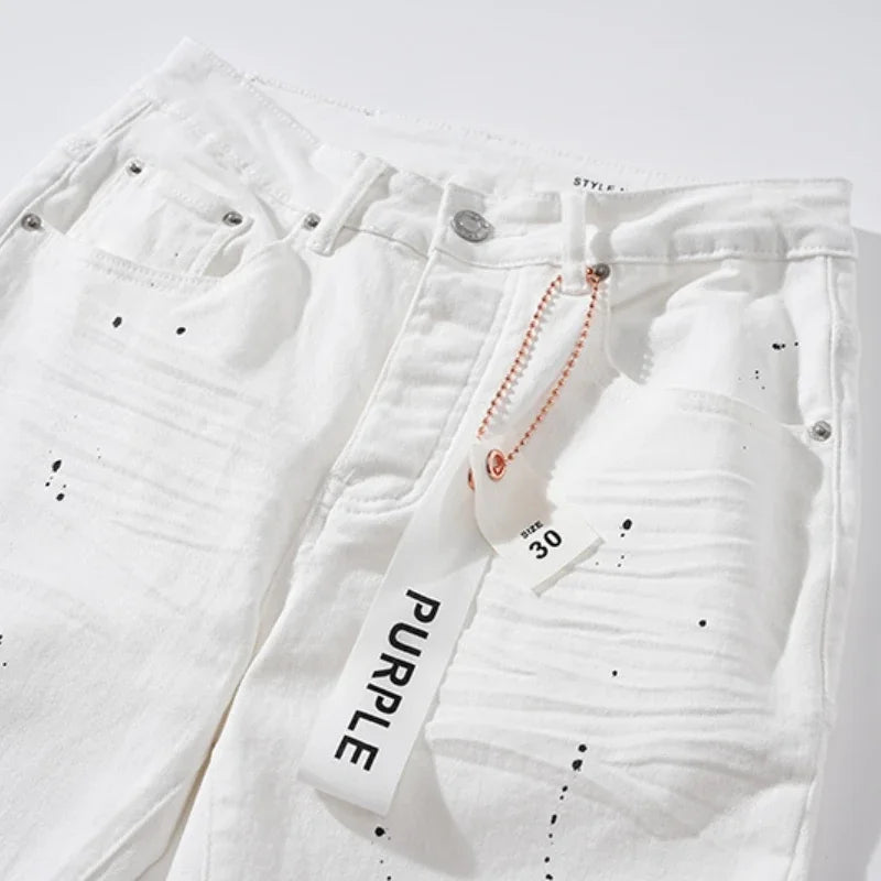 Washed Pants Vintage 2025 Arrival Jeans Casual White High Quality Simple Trousers Street Men Woman