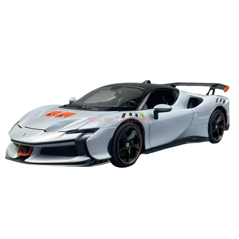 New Original Bburago 1:18 Ferrari Sf90 Xx Stradale Bianco Car Model Alloy Miniature Diecast Ferrari Sports Car Model Toy Gifts - Dragonbeast