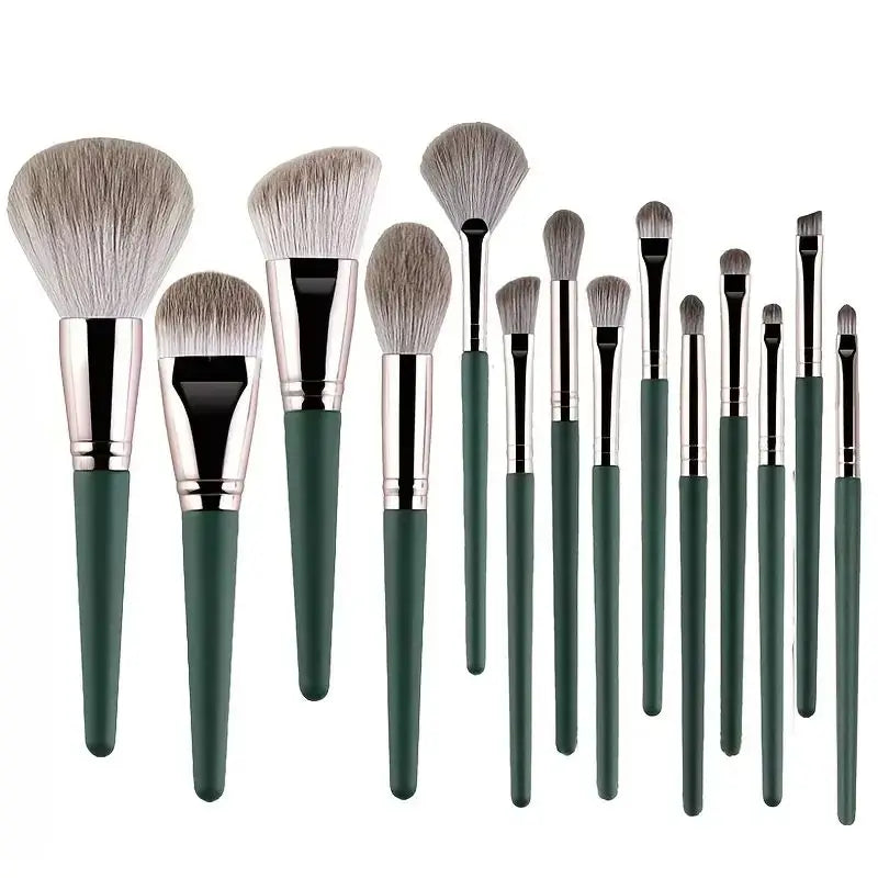 14Pcs Makeup Brushes Set Large Fluffy Soft Eye Shadow Foundation Brush Women Cosmetic Powder Blush Blending Beauty Make Up Tools - Dragonbeast