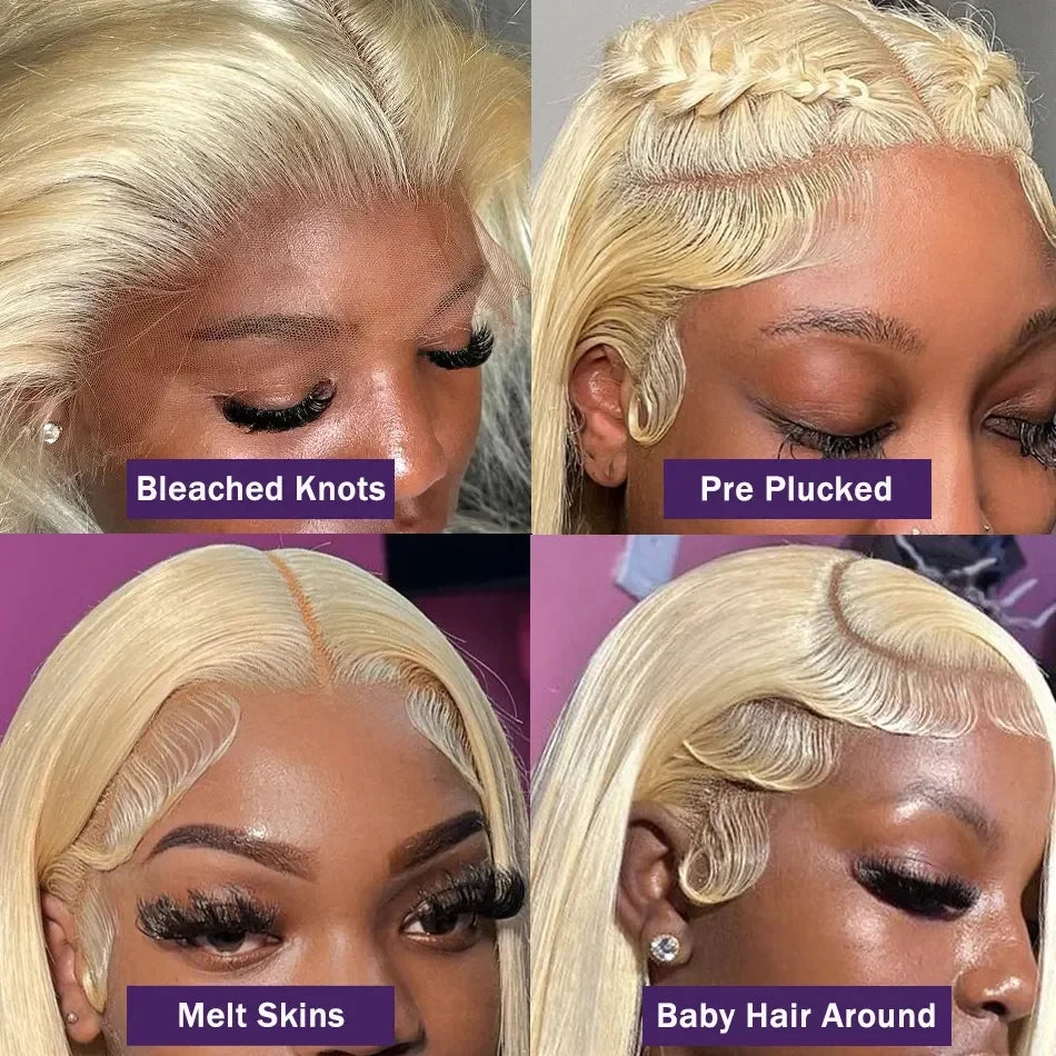 613 Blonde Lace Front Wig Human Hair 13X6 Hd Lace Frontal Wig Straight Lace Front Wigs Human Hair 13X4 Lace Front Human Hair Wig - Dragonbeast