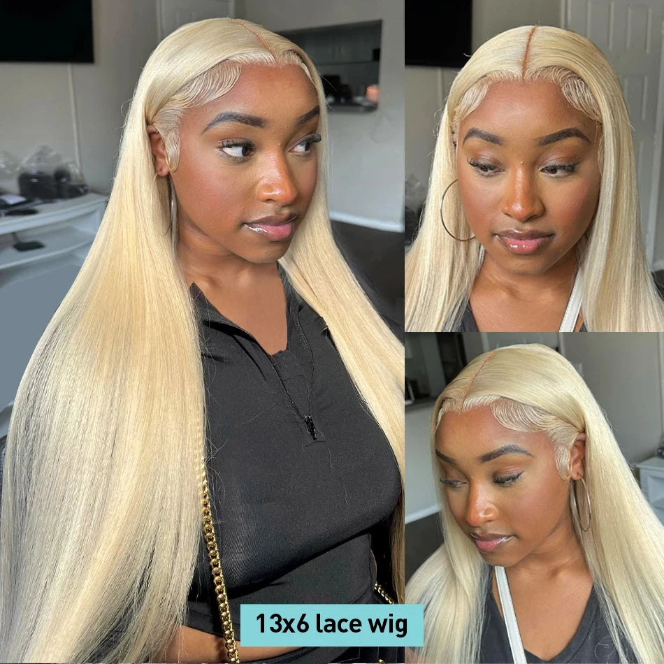 613 Blonde Lace Front Wig Human Hair 13X6 Hd Lace Frontal Wig Straight Lace Front Wigs Human Hair 13X4 Lace Front Human Hair Wig - Dragonbeast