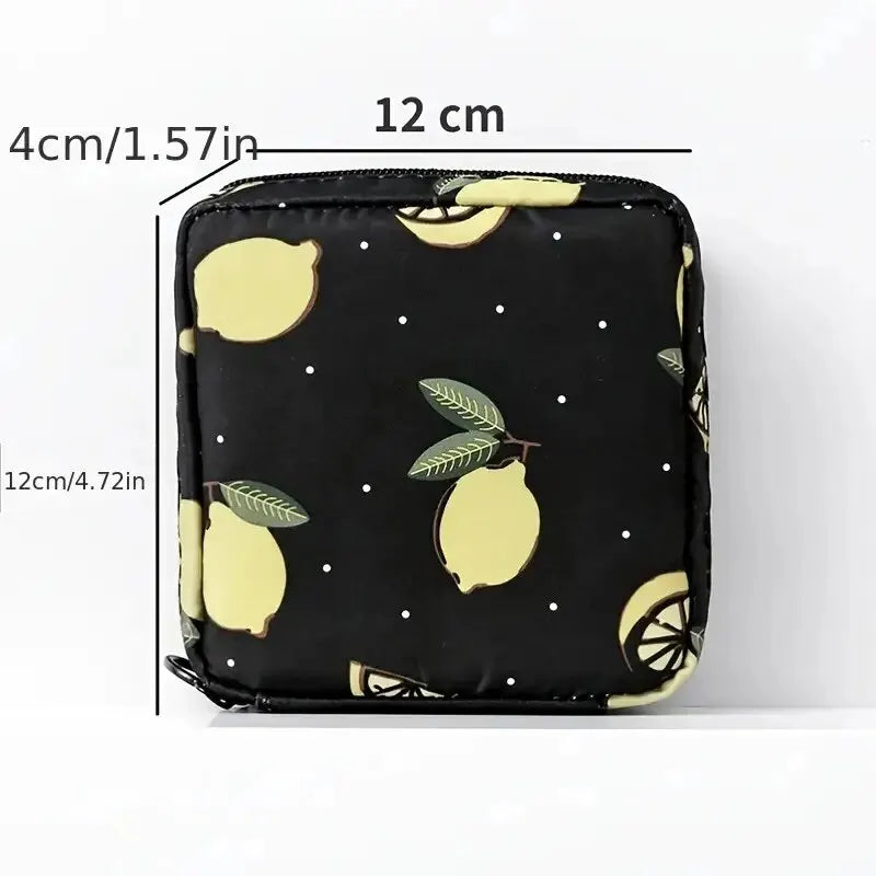 Women Sanitary Napkin Tampon Storage Bag Portable Waterproof Organizer Pouch Cartoon Pattern Sanitary Napkin Bag - Dragonbeast