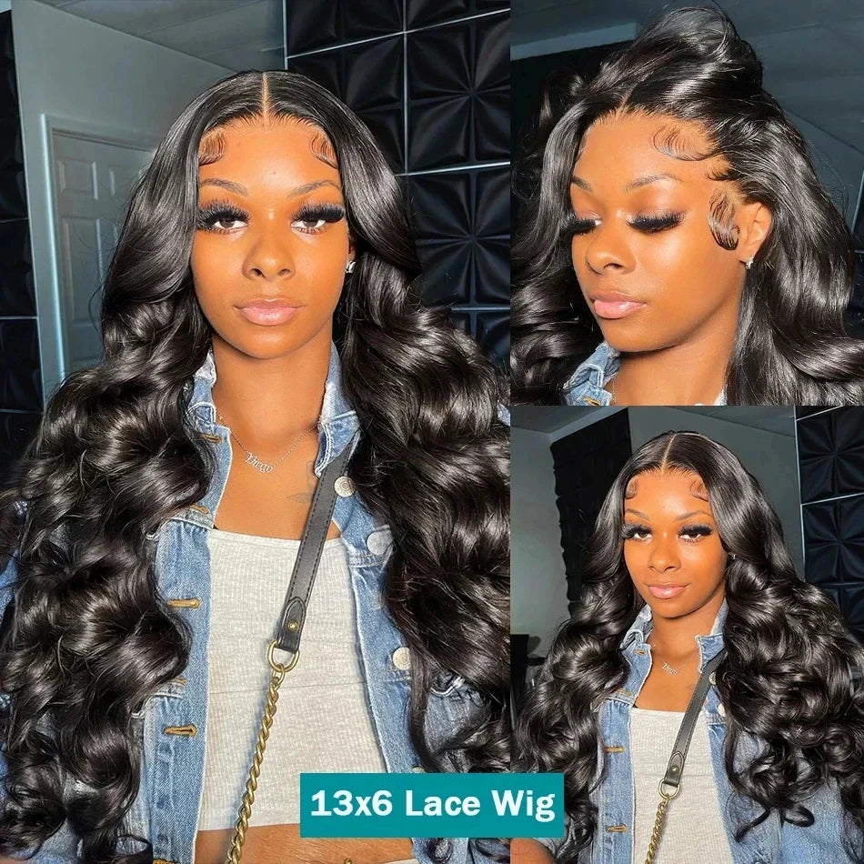 Mossily 30 40 Inch Body Wave 13x4 13x6 HD Lace Front Wig Pre Plucked Water Wave Lace Frontal Wig 100% Human Hair Wigs For Women - Dragonbeast