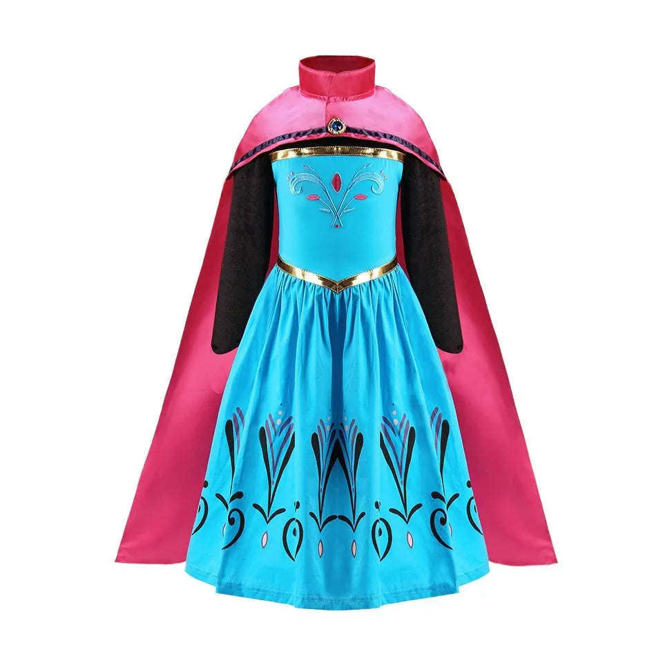 Kids Belle Costume Girl Halloween Princess Cosplay Party Dress Children Rapunzel Cinderella Anna Elsa Encanto Birthday Clothes - Dragonbeast