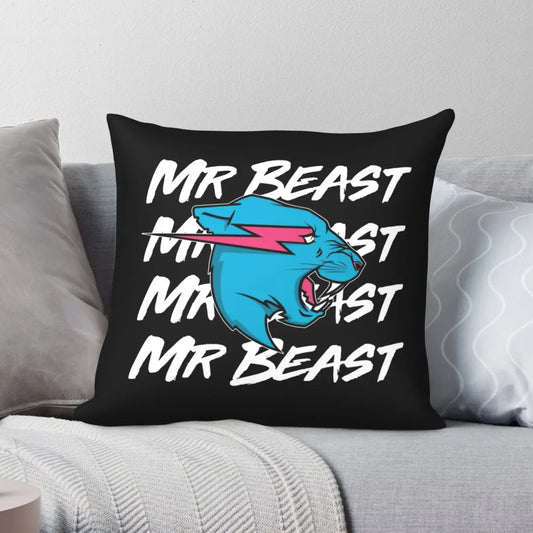 Mr Gaming Beast Game Square Pillowcase Polyester Linen Velvet Creative Zip Decor Pillow Case Home Cushion Case - Dragonbeast