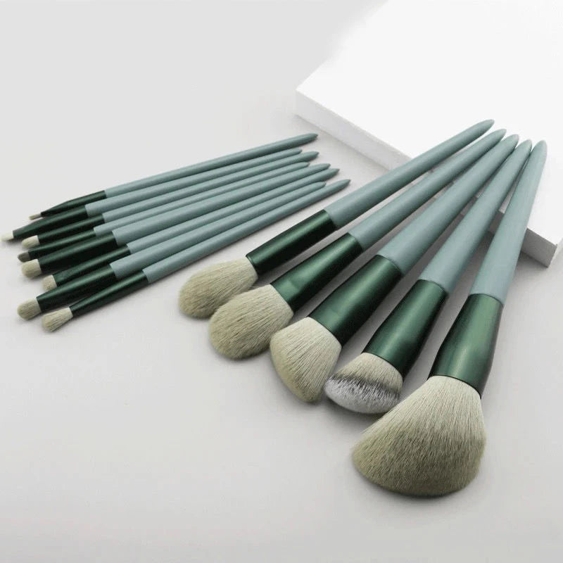 13 PCS Makeup Brushes Set Eye Shadow Foundation Women Cosmetic Brush Eyeshadow Blush Beauty Soft Make Up Tools Bag - Dragonbeast