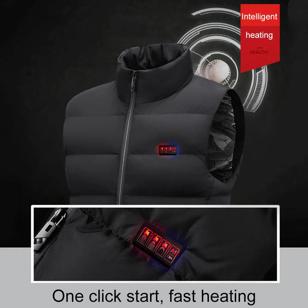 23 Heated Vest Zones Electric Heated Jackets Men Women Sportswear Heated Coat Graphene Heat Coat USB Heating Jacket For Camping - Dragonbeast