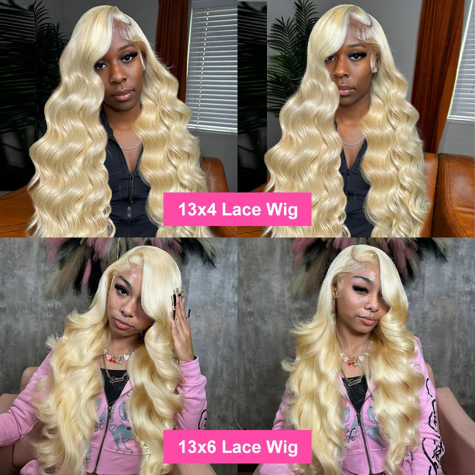 Rosabeauty HD Transparent 13x6 613 Body Wave Honey Blonde Lace Frontal Human Hair Wig Brazilian 13x4 Lace Front Wigs For Women - Dragonbeast