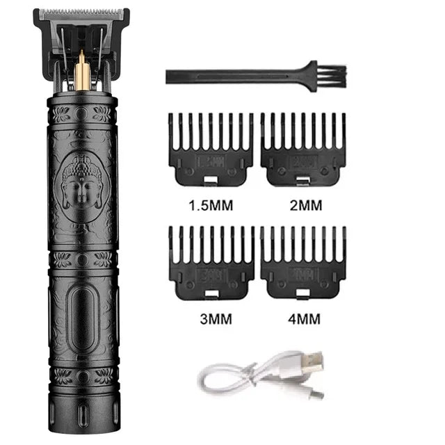 T9 Hair Clipper Vintage Beard Shaving Kits Mens USB Rechargeable Portable Hair Clipper Professional Electric Shaver Beard Barber - Dragonbeast