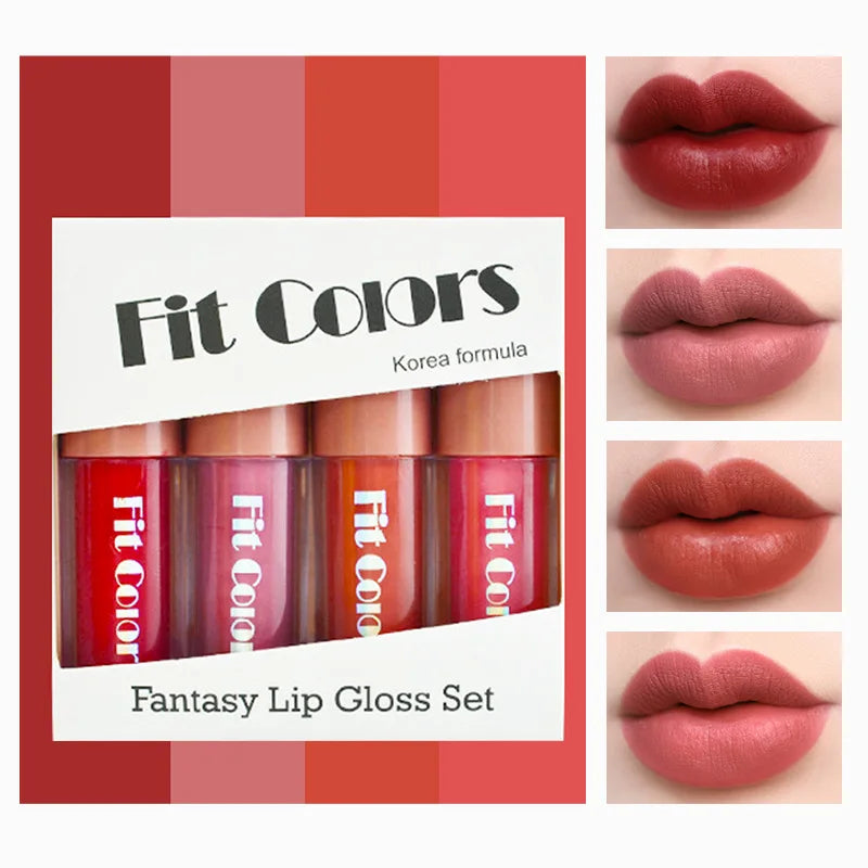 Korean Lipsticks Set Make Up For Women Beauty Cosmetics Matte Lipsticks Waterproof Long lasting The Best Liquid Lip Tint Stain - Dragonbeast