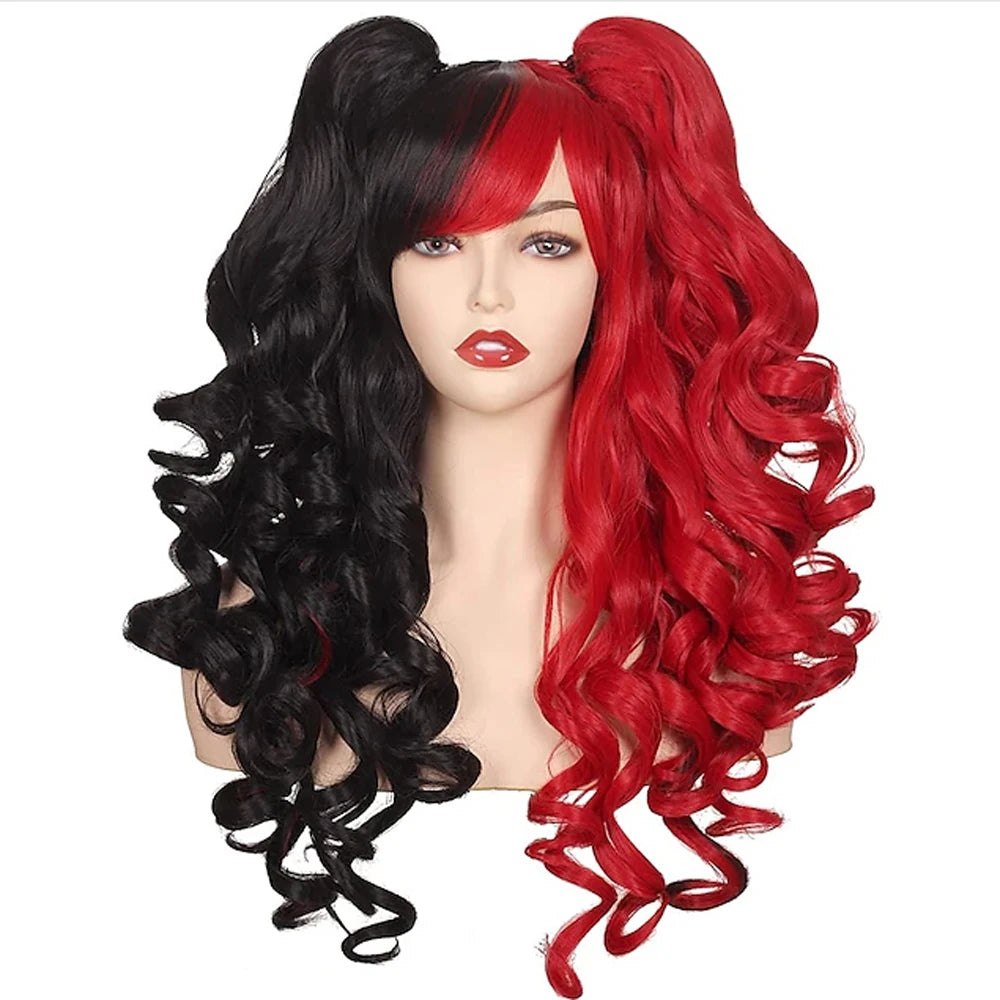 HAIRJOY Synthetic Hair  Long Curly Cosplay Wig with 2 Ponytails Wig Halloween Wig for Party - Dragonbeast