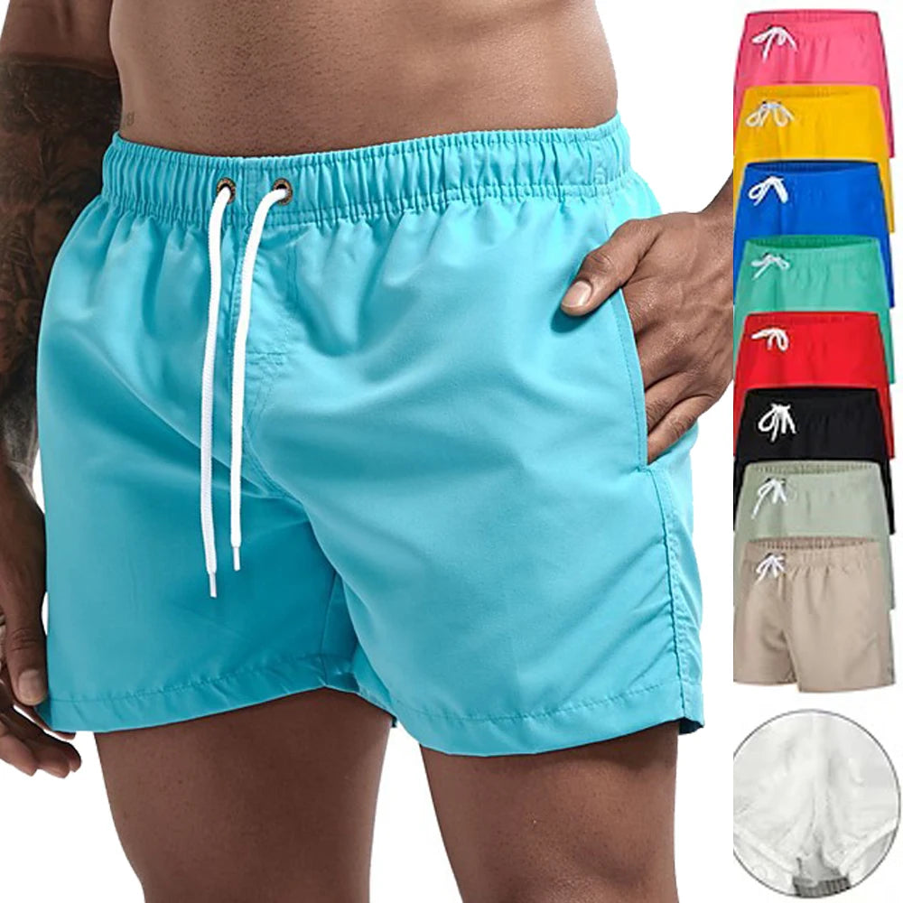 Swim Trunks Swim Shorts for Men Quick Dry Board Shorts Bathing Suit Breathable Drawstring With Pockets for Surfing Beach Summer - Dragonbeast